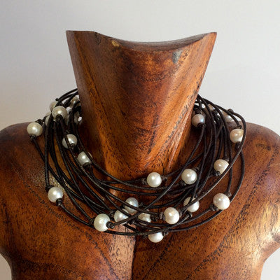 All wrapped up in deals pearls short necklace